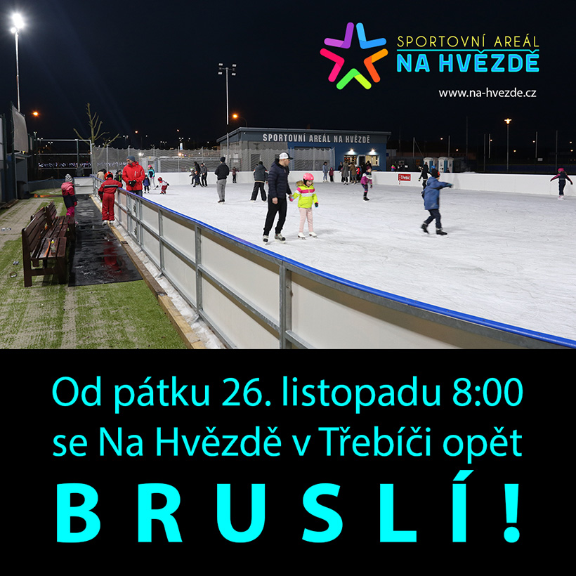 V pátek začíná bruslení Na Hvězdě! V pátek začíná bruslení Na Hvězdě!