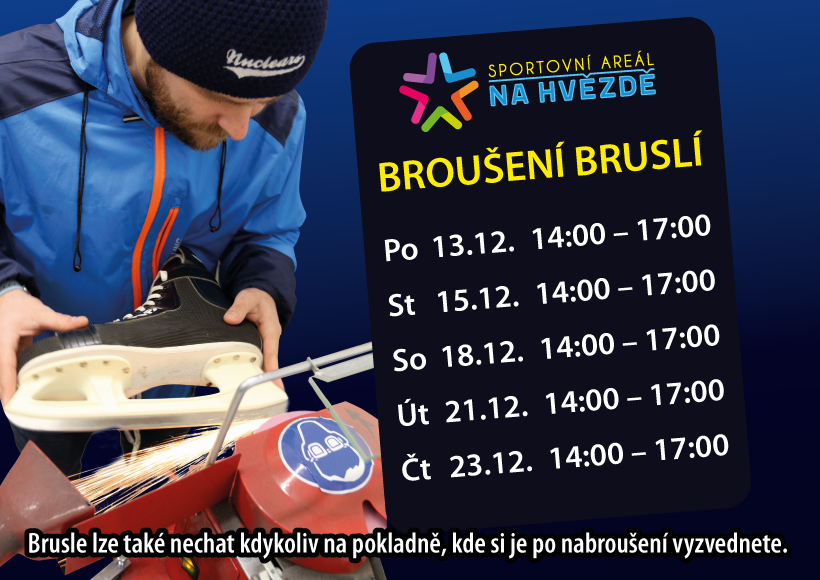 Broušení bruslí Na Hvězdě Broušení bruslí Na Hvězdě