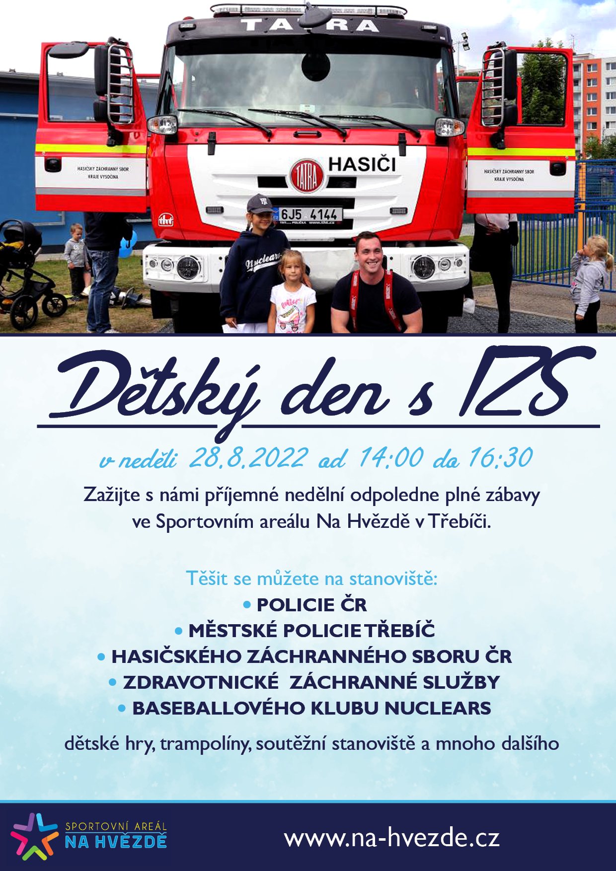 Prázdniny zakončí dětský den Na Hvězdě Prázdniny zakončí dětský den Na Hvězdě